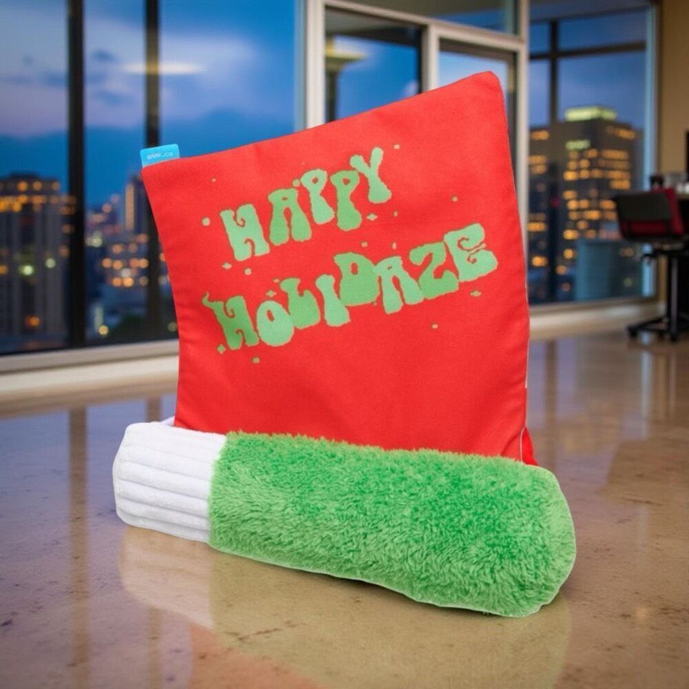 NWT Bark Box “Happy Holidaze” Puffermint Spliff Plush Thrasher Toy Size Small